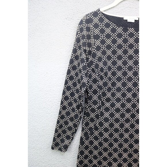 Boden Long Sleeve A-Line Dress-Size 8R-Stretch-Geometric - Picture 3 of 10
